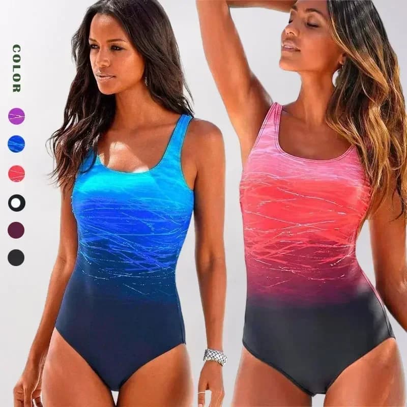 New Sports One-piece Swimsuit Swimwear Women One Piece Swimming Suit for Women Bathing Suit Plus Size Bath Suit Surf