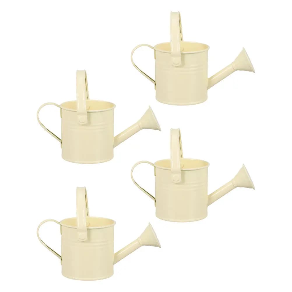 4Pcs Elegant Iron Watering Pot Ergonomic Handle Long Spout for Indoor Gardening Outdoor Plants Flower Watering Can Large Refill