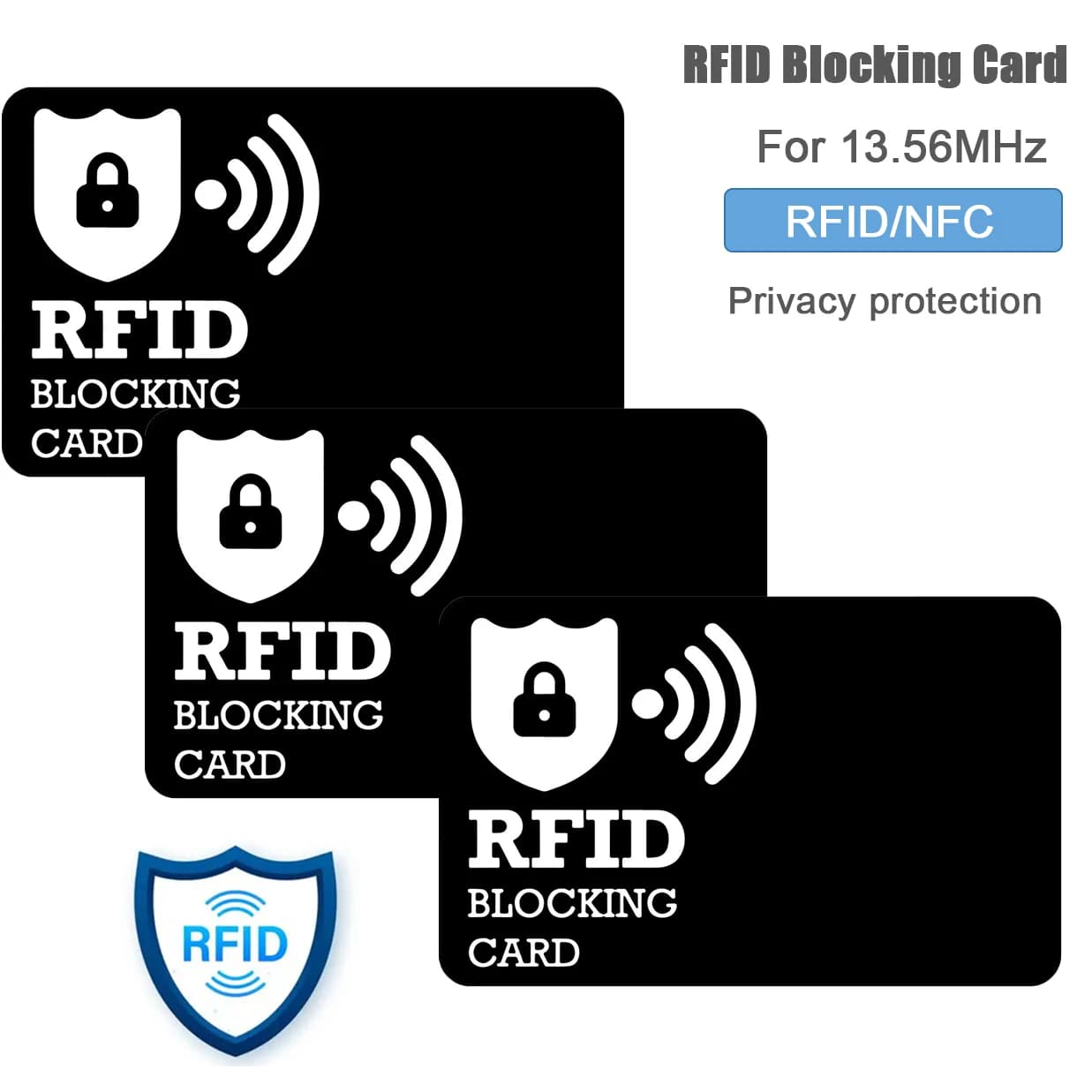 Scheda di blocco RFID Una carta Proteggi portafoglio intero Borsa NFC Contactless Bank Debit Protezione per carta di credito Protezione per carta d'identità Bloccante per carte