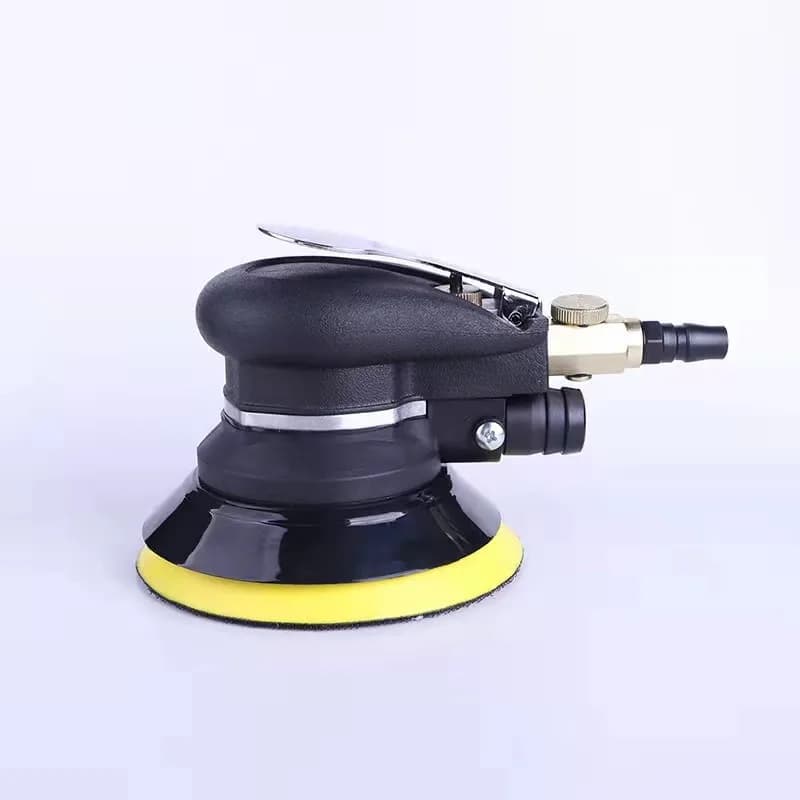 Lucidatrice Pneumatica da 5 Pollici, Serie 313, Strumento per Lucidatura Auto, Mini Levigatrice con Sistema Integrato di Raccolta Polvere