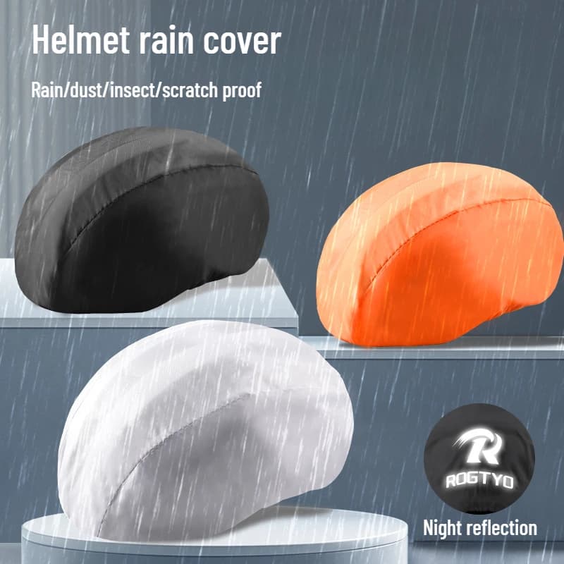 Helmet Rain Cover Bicycle Riding Helmet Dust Windshield Helmet Summer Protective Cover Rain Reflective Bicycle Equipment Cycling