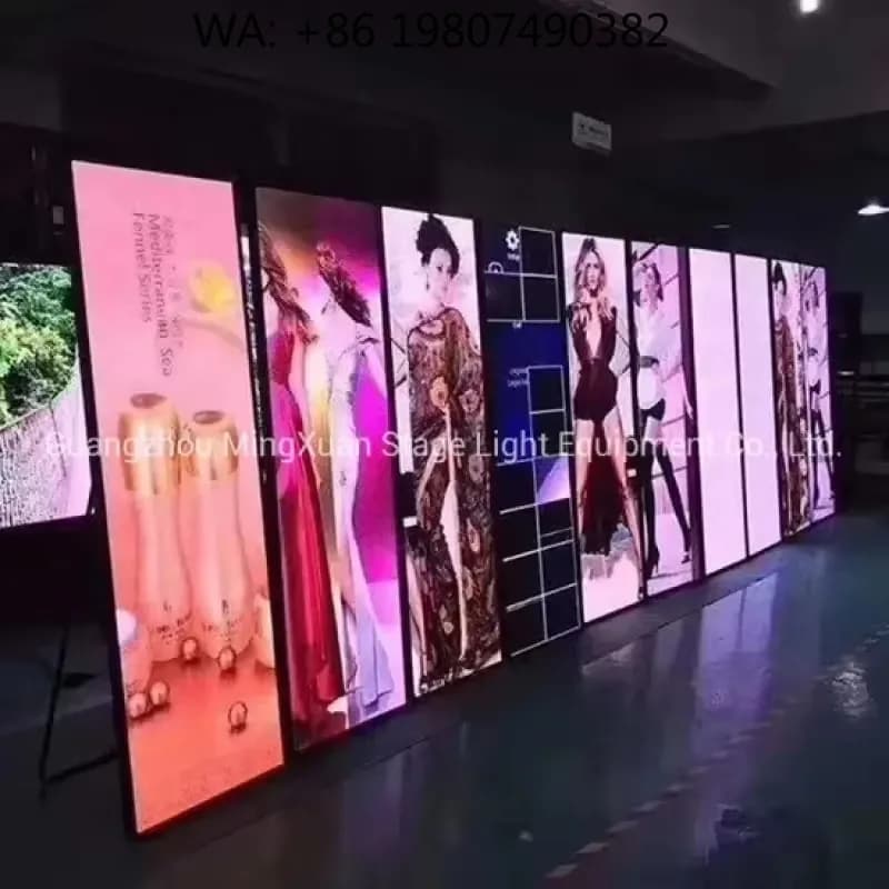 New HD LED Poster Mirror Display P10 Advertising Commercial Bathroom Vanity Screen