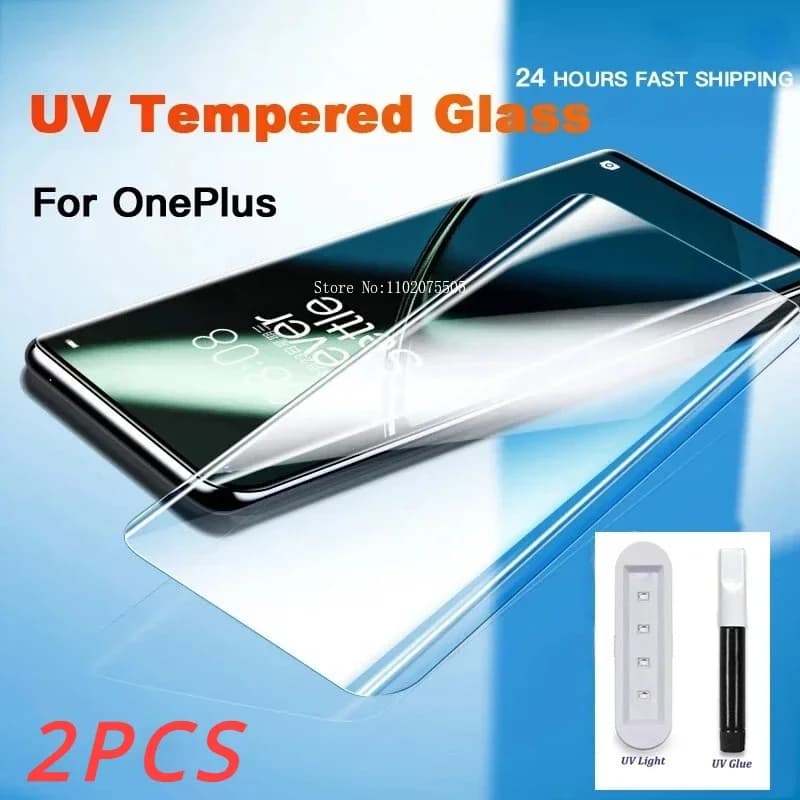 2Pcs UV Liquid Glue vetro temperato per Samsung Galaxy S20FE S22 S23 S24 Ultra S21 Note 10 20 S10 S8 S9 Plus Screen protector