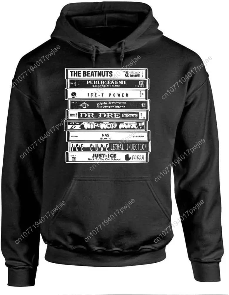 Hip HOP Artisti Cassette Old School Rap - Felpa con cappuccio