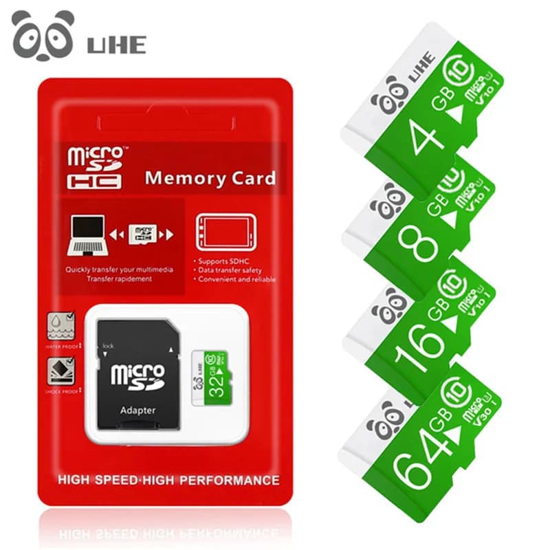2025 Schede di memoria di vendita calda 16GB 32GB flash microCard sd 64GB di alta qualità Class10 tf card 4G 8G micro Card sd carte con adattatore