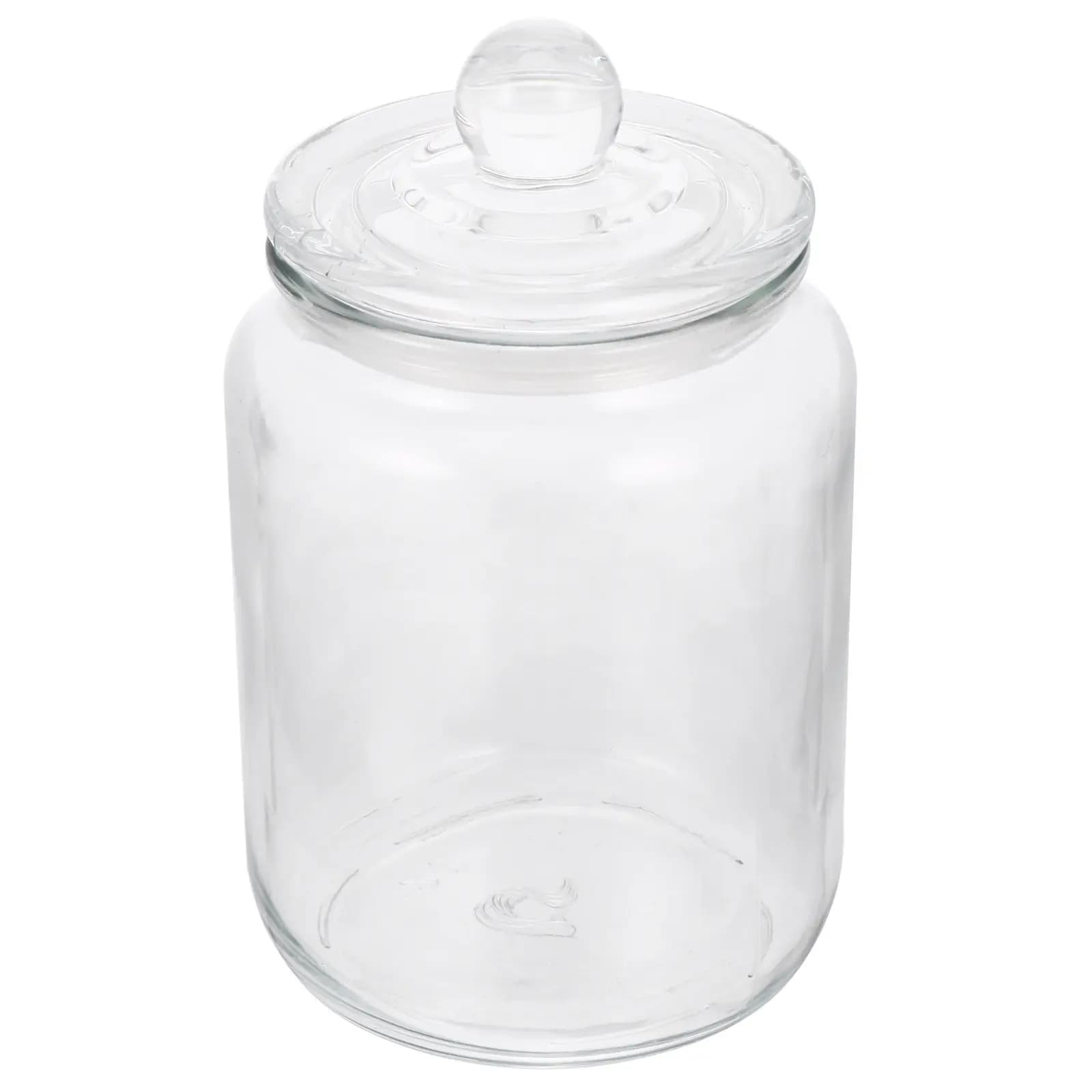 Glass Storage Jar Practical Transparent Cereals Canister Airtight Kitchen Containers Sealed Canisters Dried Fruit Jar