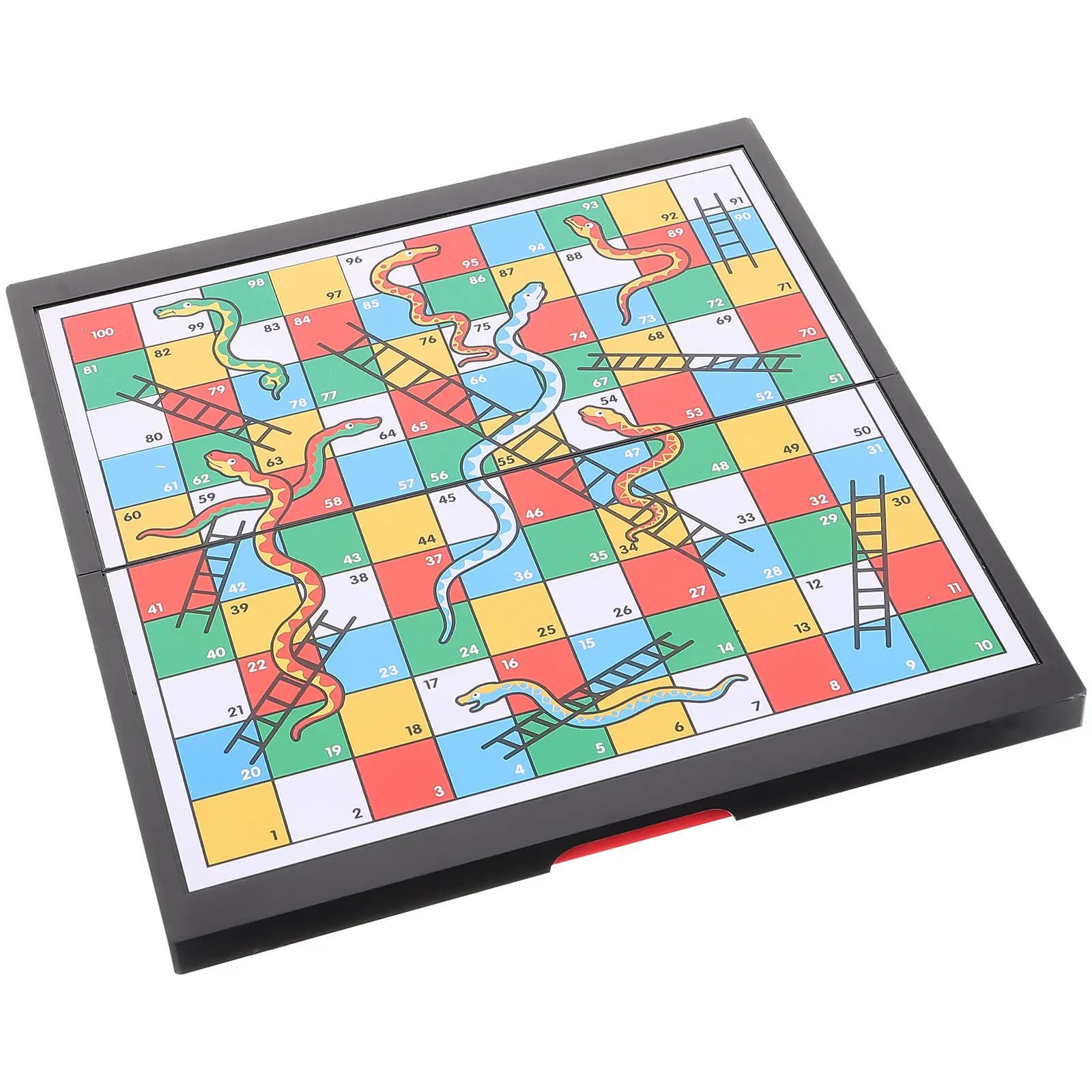 Set da Gioco Serpenti e Scale Magnetico Pieghevole, Gioco da Tavolo per Famiglie