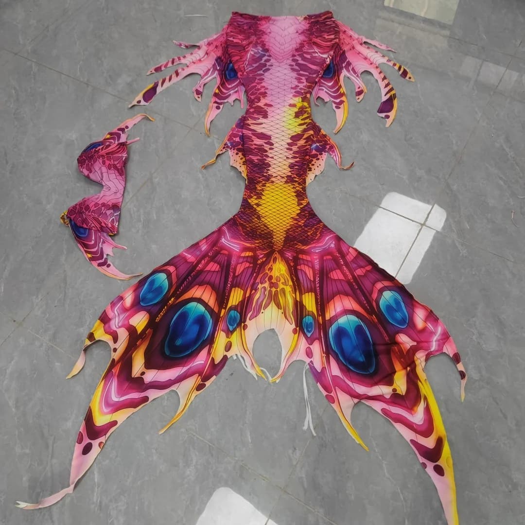 Nuovo Costume da Sirena per Adulti, Comodo e Aderente, Outfit Subacqueo da Sirena