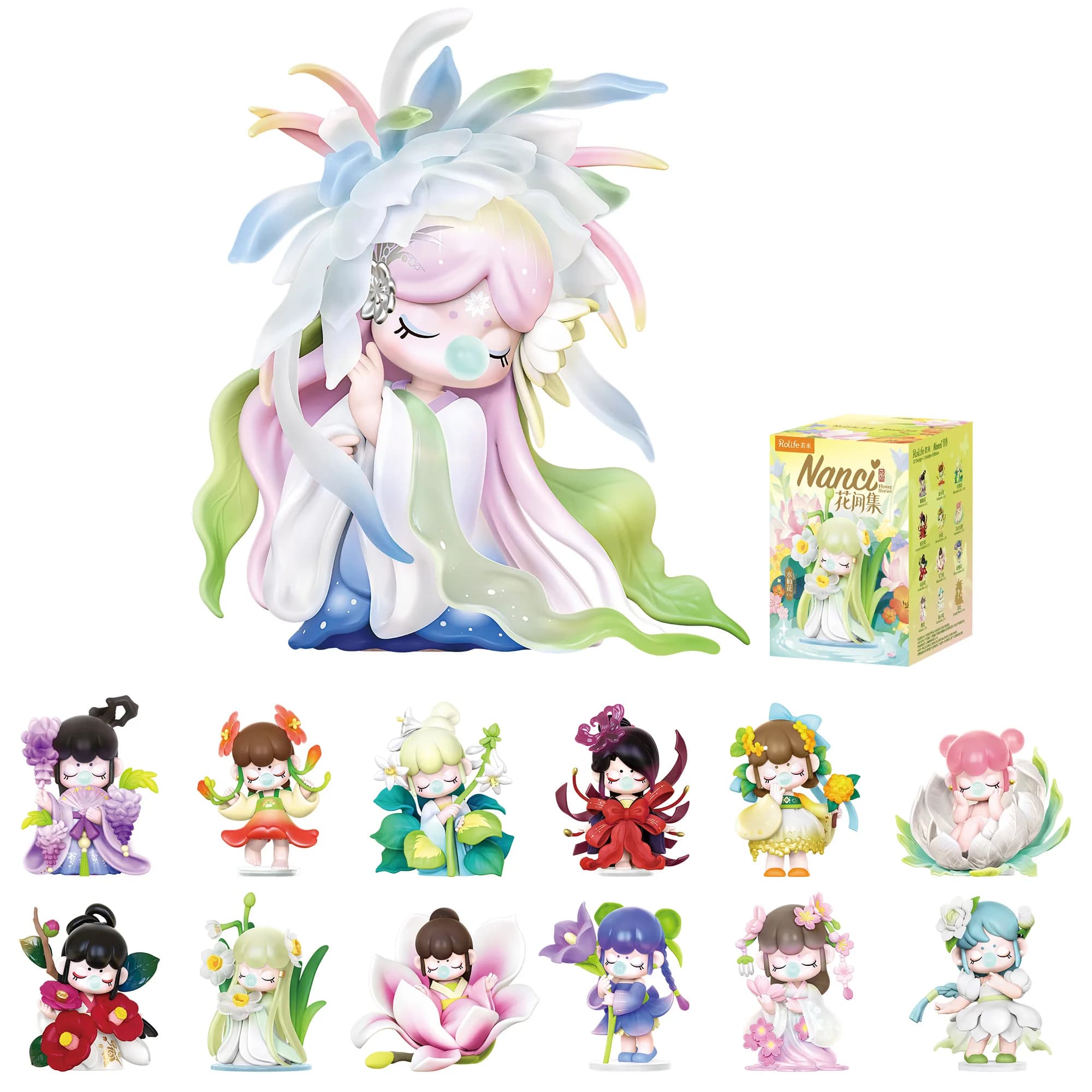 Rolife Nanci Blind Box - Storie Floreali di Nanci - Action Figure da Collezione, Giocattoli, Scatola a Sorpresa, Regalo per Bambini, Amici, Adulti