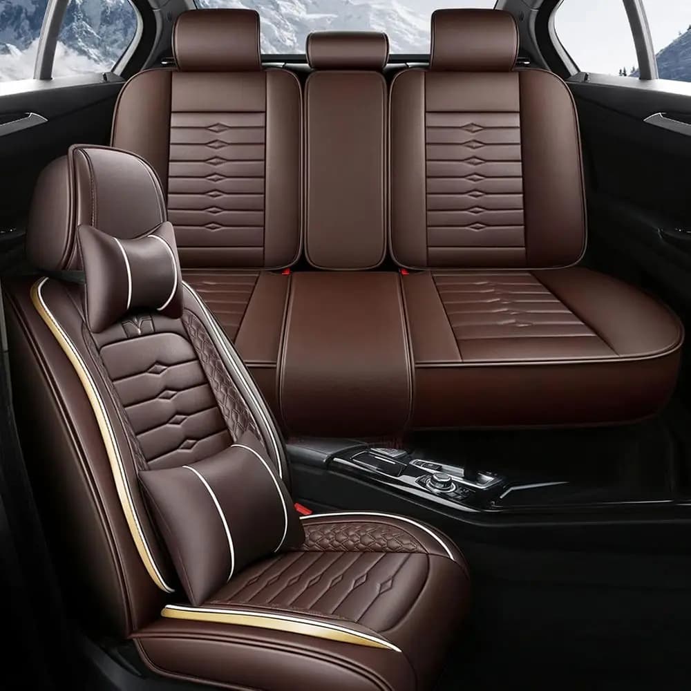 Seat Covers for GMC Sierra Chevy Silverado 2007-2026 1500 2500/HD 3500/HD Car Seat Covers, Truck Seat Protectors, Waterproof Piston
