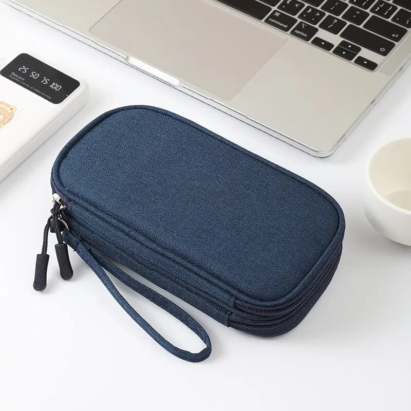Borsa Portatile per Prodotti Digitali da Viaggio, Organizer per Cavi USB, Custodia per Auricolari e Power Bank