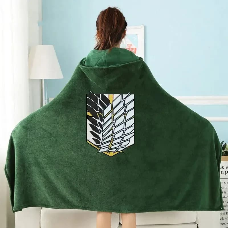 1 pz Home Office Coperta indossabile multifunzionale Scialle - Morbido divano per pisolino Viaggi e divano Mantello leggero e caldo