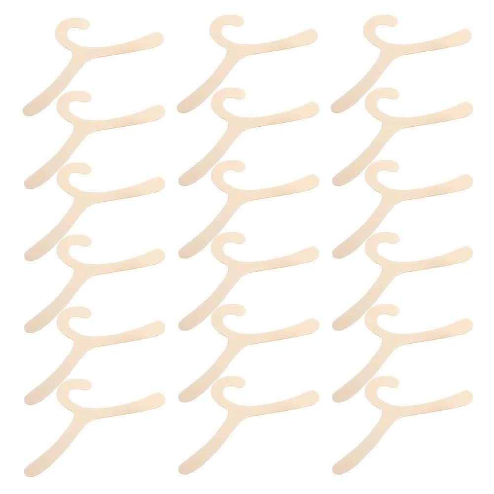 20Pcs Pet Clothes Hangers Plastic Small Size Compact Organizer for Dog Cat Clothes Storage Rack Small Pet Hangers