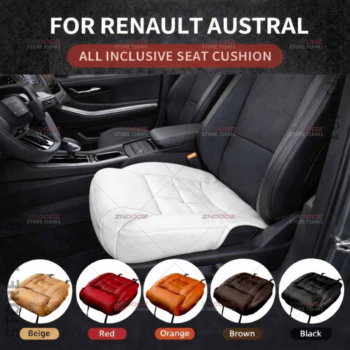 Car Seat Leg Support Extension Seat Cover Memory Foam Extender Cushion Interior Accessories For Renault Austral