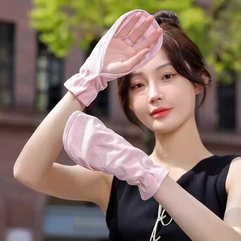 【Bellissimi】Guanti da donna per la protezione solare per la guida e il ciclismo (modello corto)
