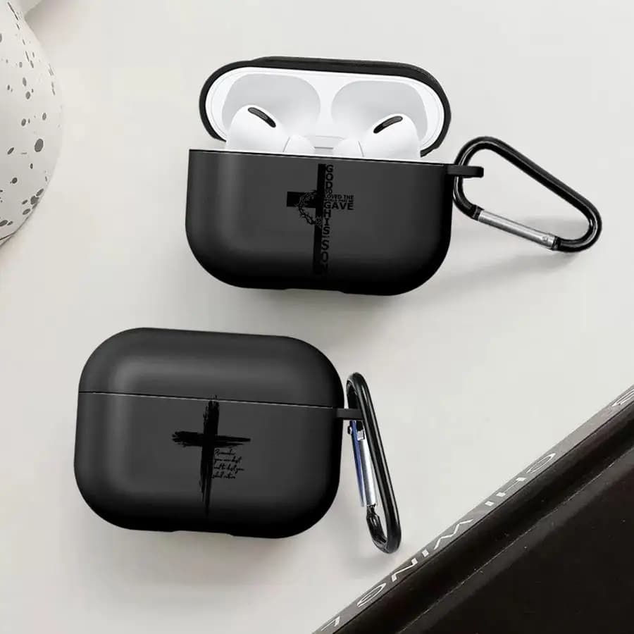 Custodia Protettiva a Croce Portafortuna per Auricolari AirPods Pro 3, Pro 2, 4, 3, Pro2