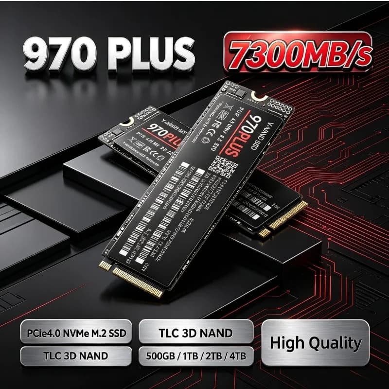 970 PRO Internal M.2 NVMe 2280 SSD PCIe 4.0 X4 TLC 3D NAND 7300MB/s Gaming Drive 500GB 1TB 2TB 4TB for PS5 Desktop Laptop PC