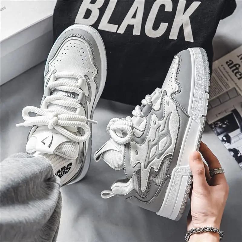 New Bread Mens Sneakers PU Designer Platform Scarpe da skate robuste e traspiranti 2024 Calzature maschili atletiche vulcanizzate basse casual