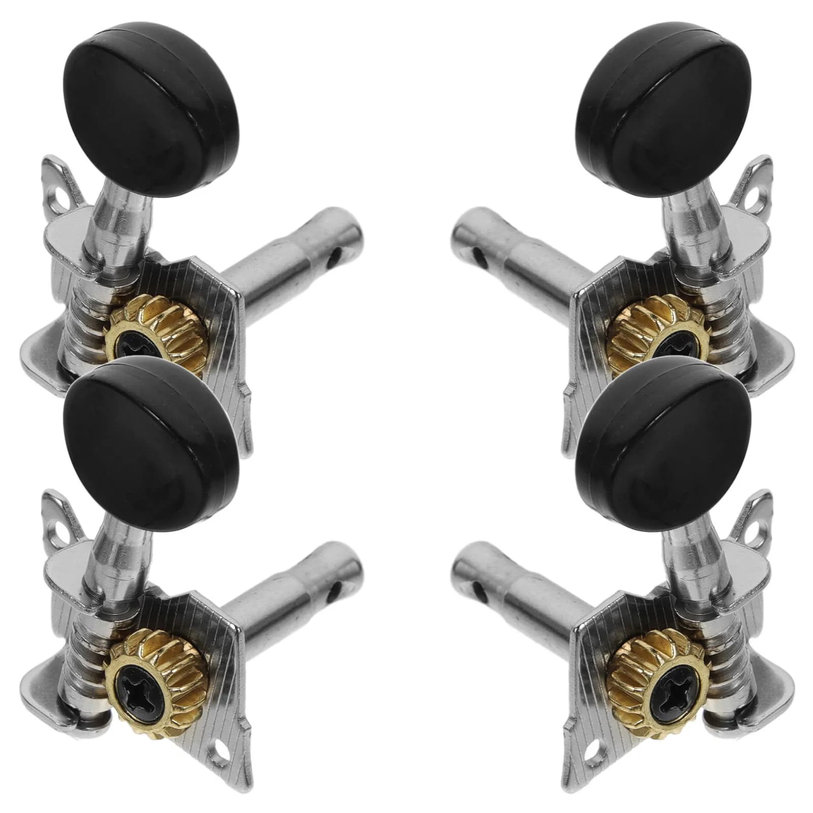 4Pcs Ukulele Tuning Keys Heavy-Duty Machine Head Tuners for Ukulele Guitar and Small 4-String Guitar Improved Strumming Sound