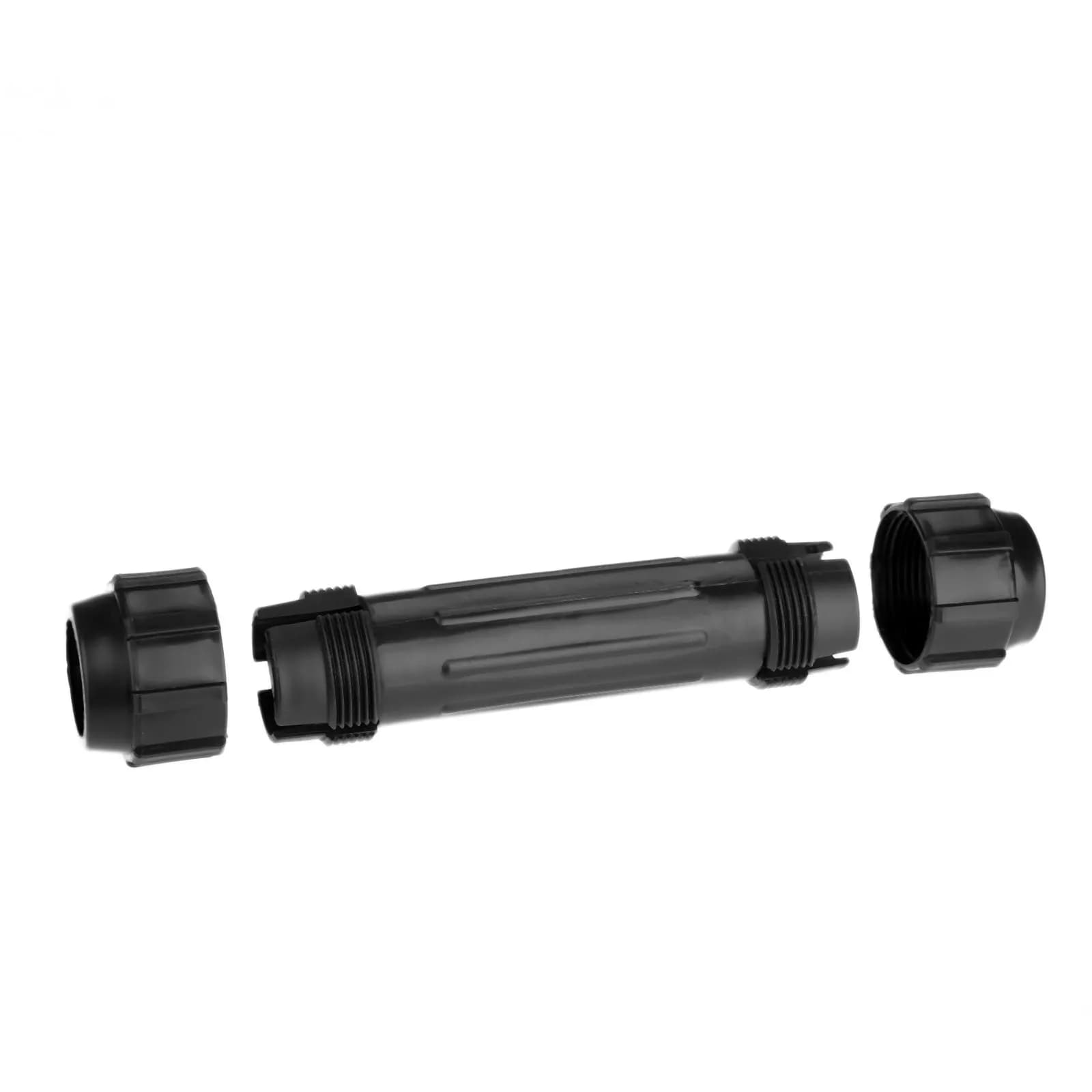 1 pz kayak pagaia barca remi canoa pagaie connettore in plastica ABS con due tappi filettati accessorio per barca nera