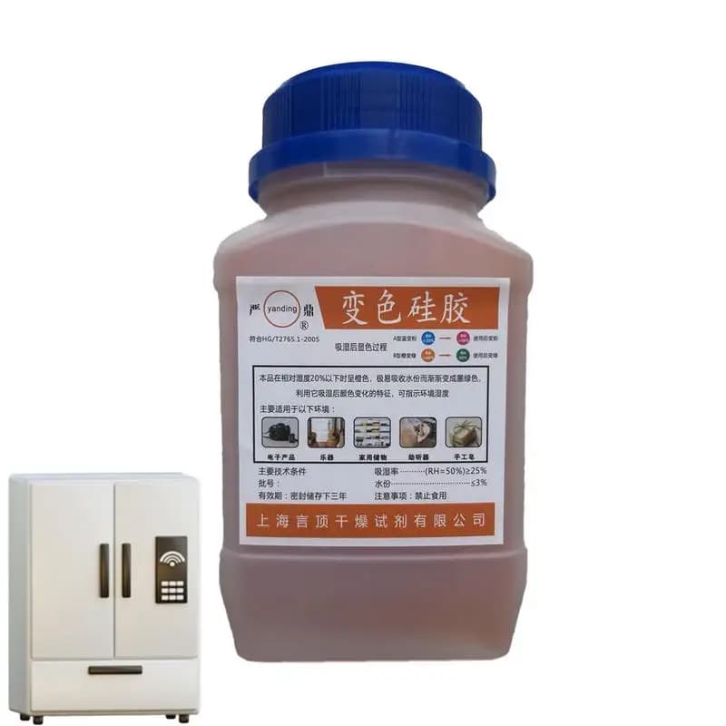 Essiccante ricaricabile 1,1 LBS Gel di silice di colore arancione Perline essiccanti Deumidificatore standard per l'industria per l'essiccazione elettronica