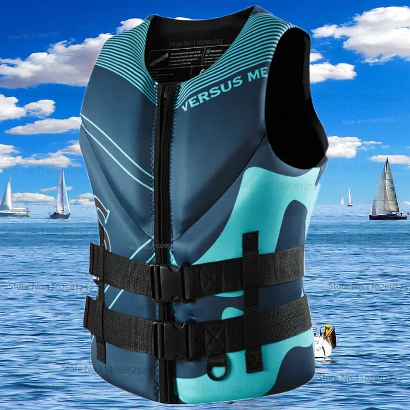 Giubbotto di salvataggio per adulti Sport acquatici Nuoto Zattera da surf Kayak Pesca Jet Ski Giubbotto salvagente Super galleggiabilità Giubbotti di salvataggio in neoprene