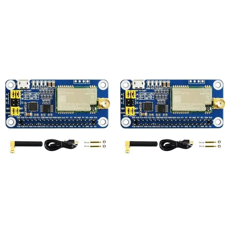 QWE-2X SX1262 Lora HAT For Raspberry Pi Series Boards 915M Frequency Band Communication Module Support Data Transmission