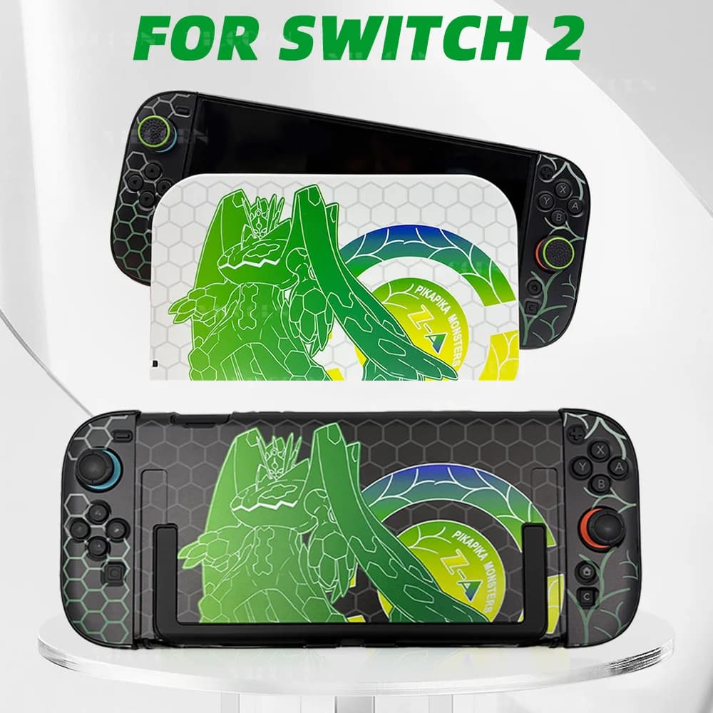 【Stile Z-A】Cover per console Switch 2 compatibile con la base, guscio protettivo rigido separato NS2 e base, skin opzionale per dock console NS2