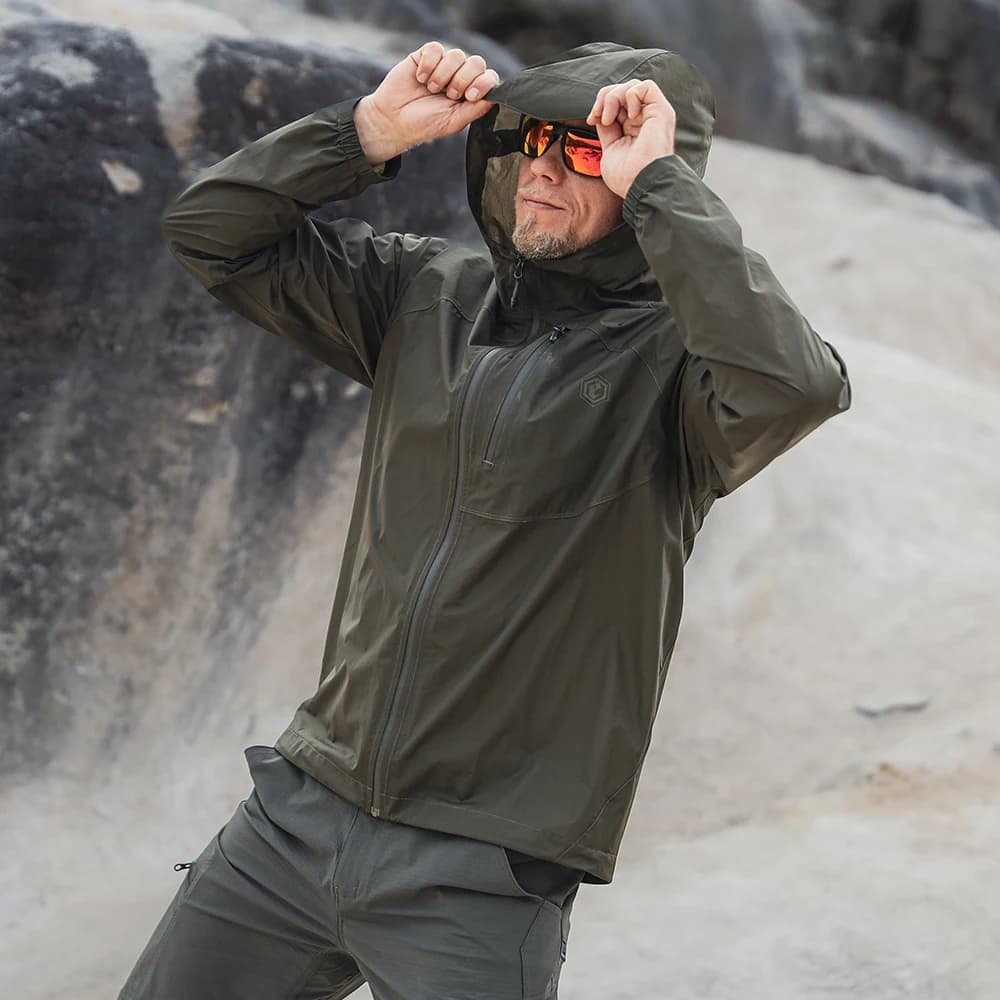 Giacca Pieghevole Emersongear Blue Label "Slug" Impermeabile Antivento Ultra-Leggera per Escursionismo Sport Caccia Outdoor in Nylon