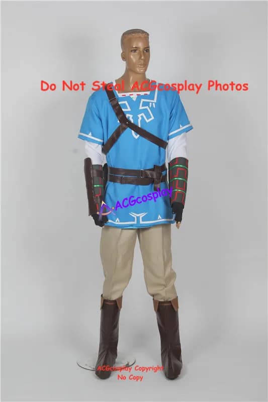 Wild Link Cosplay Costume acgcosplay Include Boots Covers