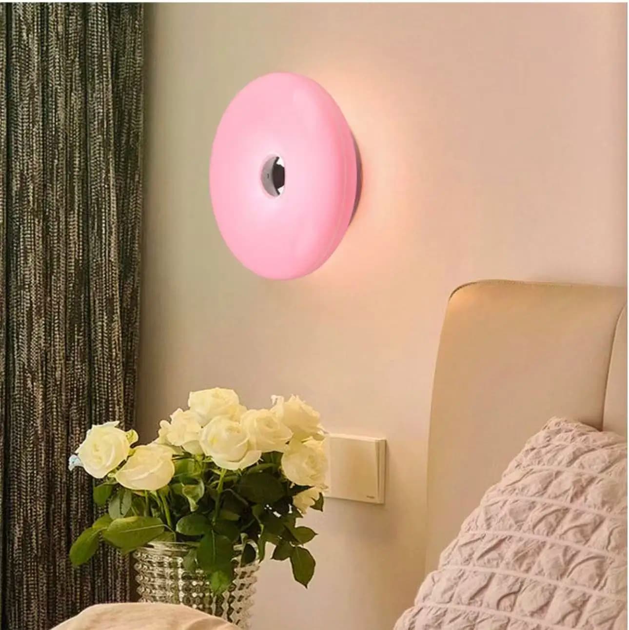 Lampada da scrivania a ciambella 3 modalità di luce Superficie liscia Illuminazione per stanza accogliente Decorazioni per la casa Mini regalo per angolo lettura a ciambella