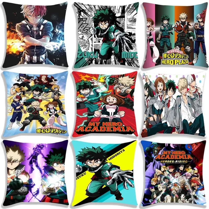 My Hero Academia pillow case Midoriya Izuku Deku Federa for printed cushion No pillow core Soft pillow Federa for sofa Christmas Gifts