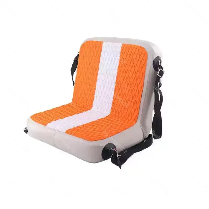 Sedile Gonfiabile in PVC per Tavola da Surf, Kayak, Canoa, Cuscino Impermeabile con Schienale Regolabile