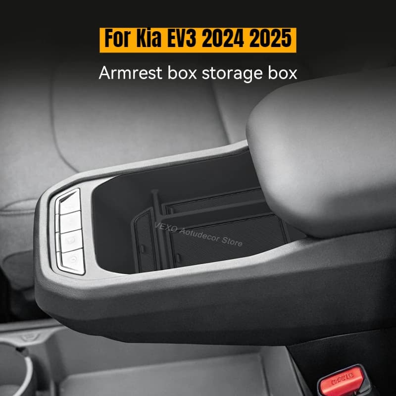 Per Kia EV3 2024 2025: Scatola portaoggetti per bracciolo console centrale auto, organizer in ABS per bracciolo auto elettrica, vassoio portaoggetti e accessori per l'organizzazione
