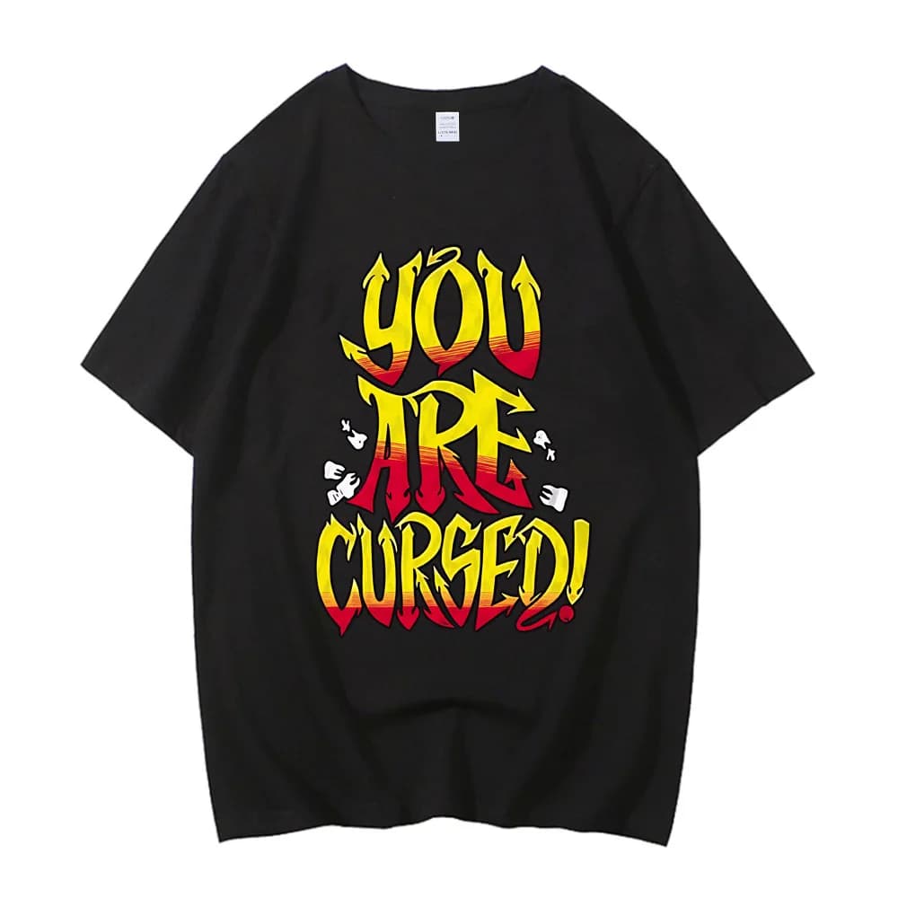 Danhausen cotton top tees men Y2k kawaii Pop Culture Punk University shirt harajuku anime Pop Culture Comfortable graphic Y2k