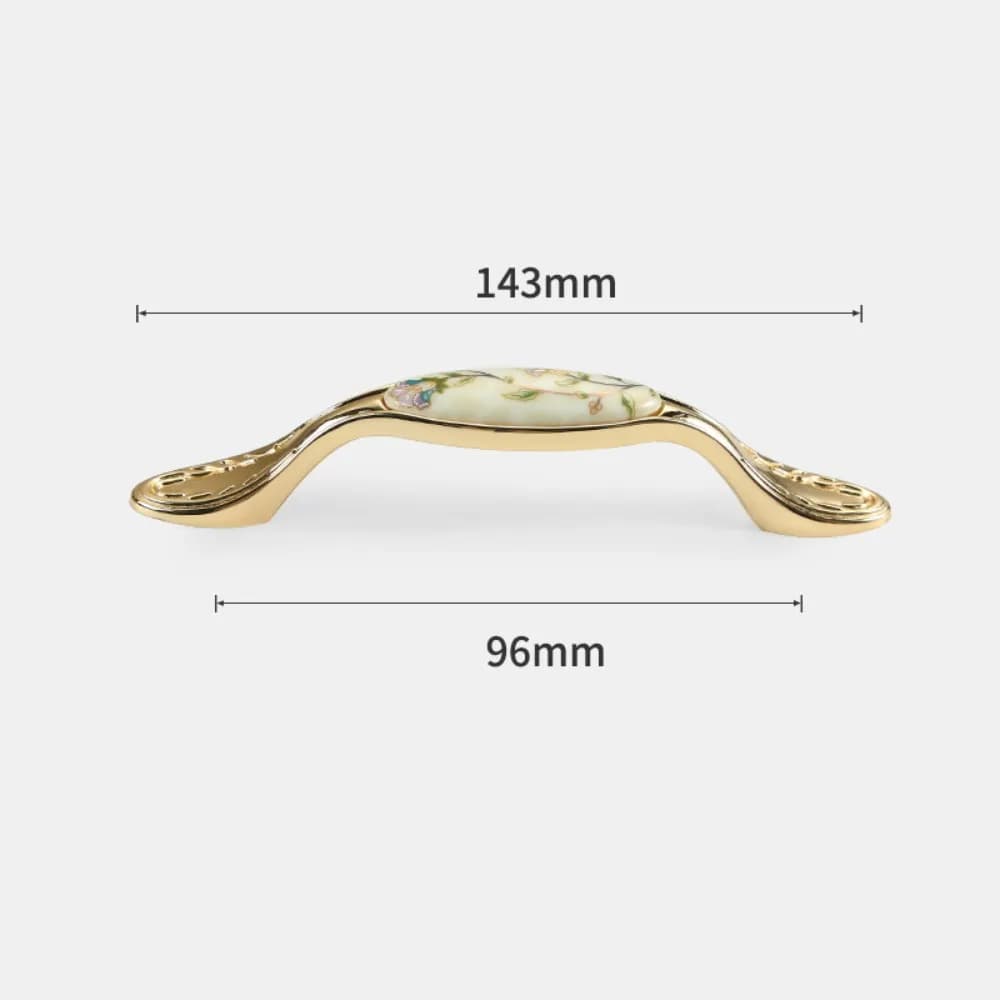 Maniglia per armadio da cucina in oro in lega di zinco Design elegante Maniglia per porta dell'armadio in stile europeo moderno Luce di lusso elegante europea