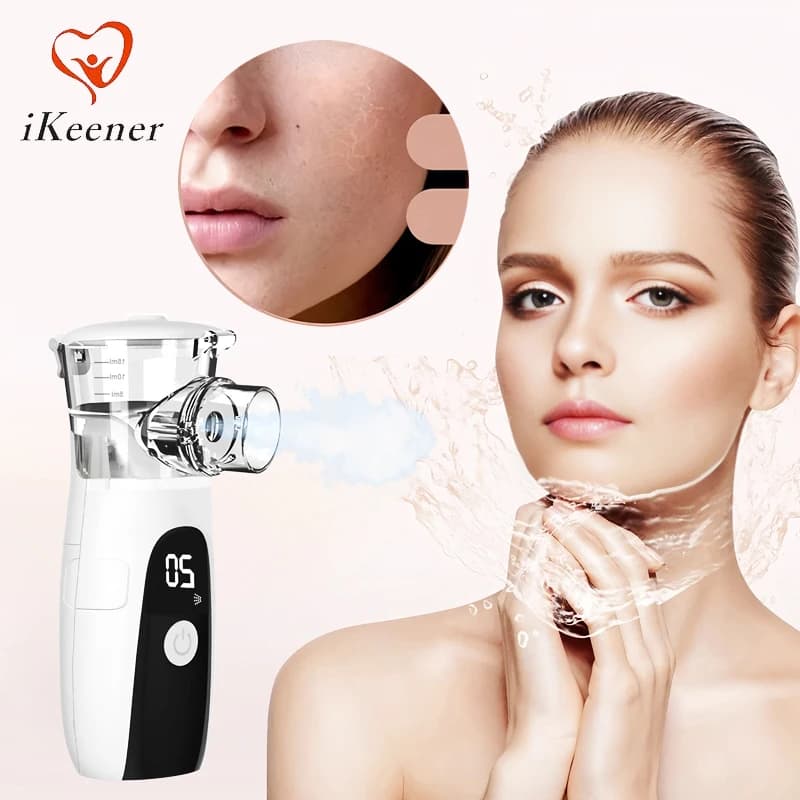 Mini Nano Cold Spray Facial Steamer 3 Levels Auto Cleaning Hydrating Humidifier for Skin Moisturizing Device Beauty Spray Tool