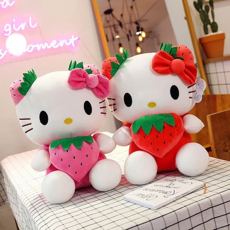 20-45 cm Kawaii Hello Kitty giocattoli di peluche Anime Kawaii cuscino bambola di peluche bambini peluche decorazione ragazze regalo di compleanno