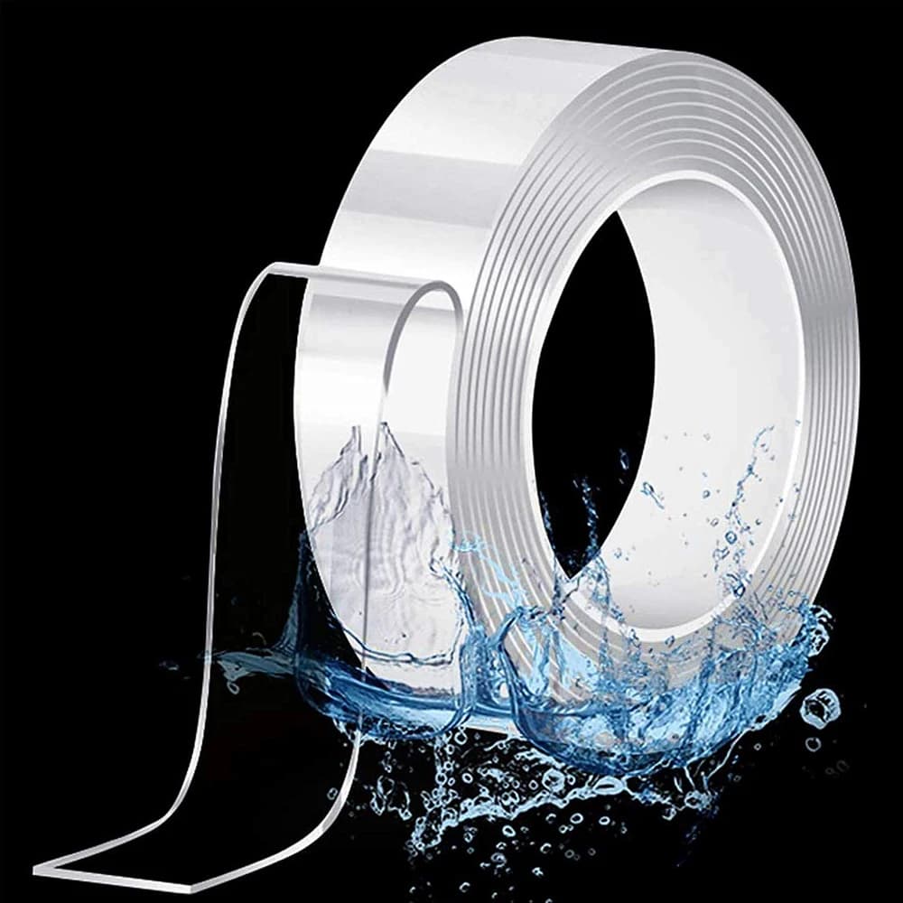 1-10M Bi-adhesive Tape Nano Transparent adhesive strips for heavy duty reusable multi-purpose, sticky strong mounting tape