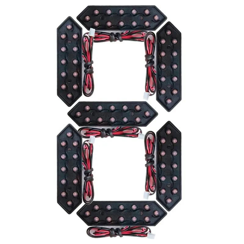 Modulo LED ABBP-8" per esterni a 7 segmenti, display digitale per prezzi del gas, modulo LED impermeabile per luci decorative da esterno