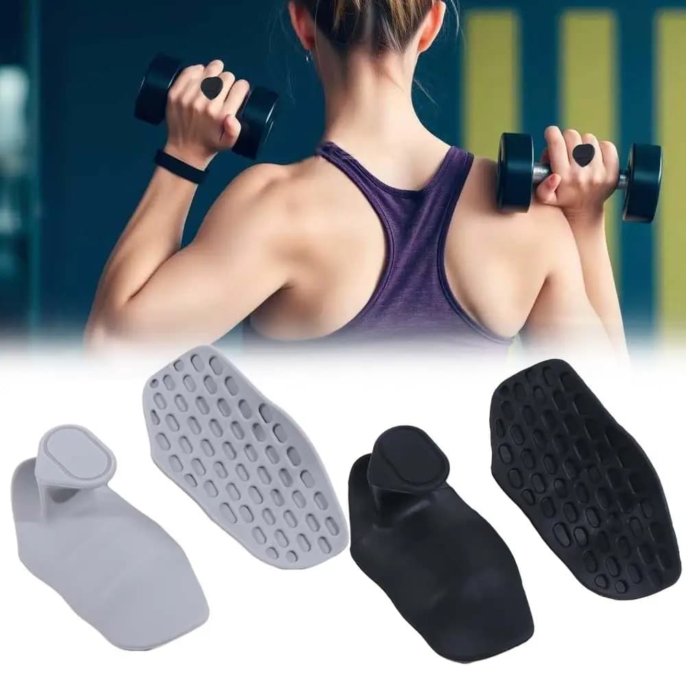 1 Pair Ergonomic Weight Lifting Grips Elastic Anti-slip Workout Gym Gloves Honeycomb-shaped Soft Silicone Palm Grips Deadlift