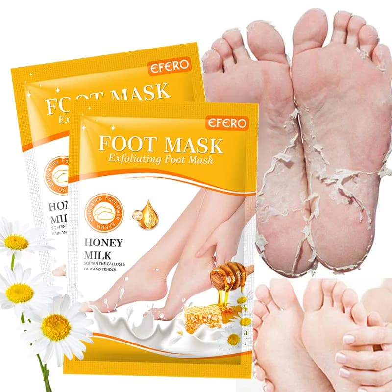 Piedi maschere per piedi esfolianti calzini per Pedicure Scrub esfoliante per piedi maschera per rimuovere la pelle morta tacchi maschera per Peeling ai piedi per la Spa dei piedi