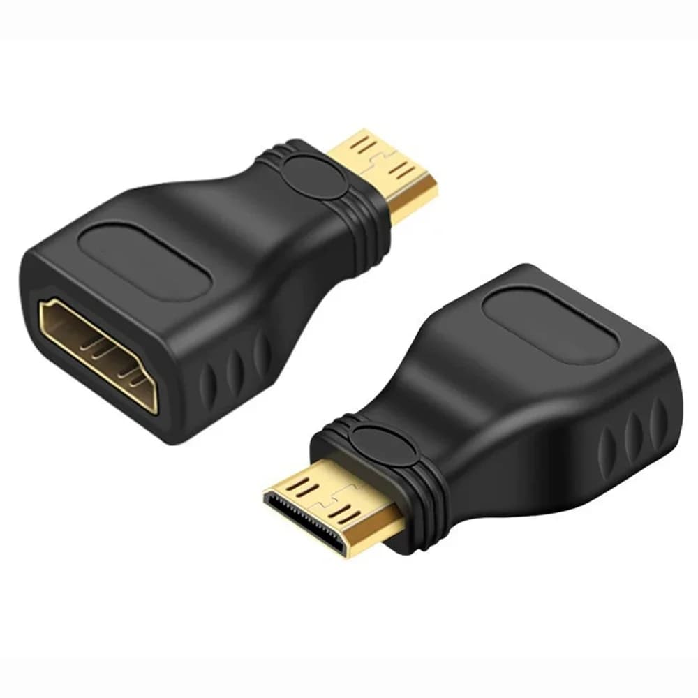 Convertitore MINI HDMI-compatibile da maschio a femmina compatibile HDMI Adattatore di estensione 1080P da femmina a maschio per fotocamera MINI PC HDTV HD