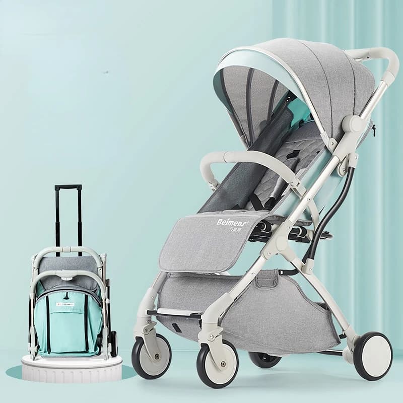 Babyfond 5.8KG passeggino leggero telaio dorato auto carrello portatile ombrello carro per bambini carrozzina da viaggio neonato su regali in aereo