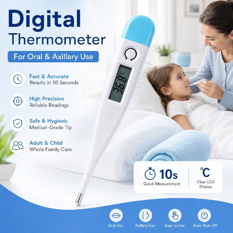 Digital thermometer for water Accurate reading of oral temperature and armours Thermometer for warning fever Thermometers for baby bath