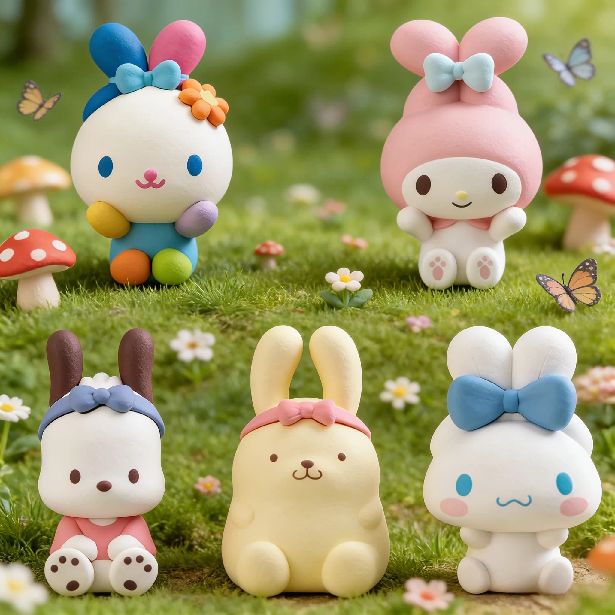 Nuovo Prodotto Disponibile: Meileti Big Ear Dog, Coniglio Floreale, Personaggio Coniglio, Blind Box, Decorazione da Scrivania, Regali a Sorpresa