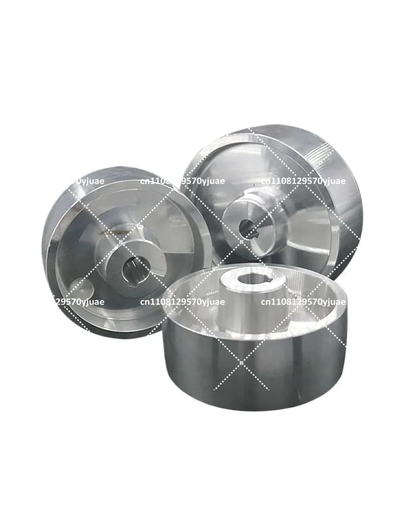 Ruota di contatto in alluminio per levigatrice a nastro, ruota motrice con scanalatura 8x4mm per affilatrice fai da te