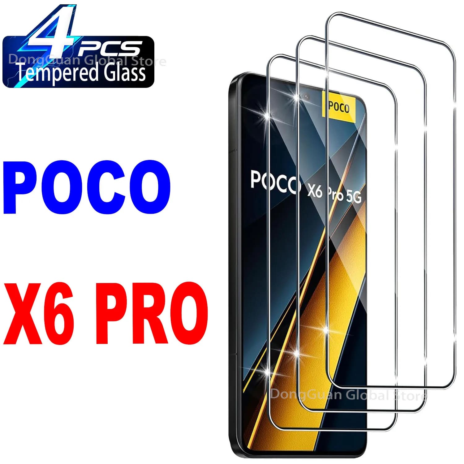 6.67" Tempered Glass Protective Film for Xiaomi POCO X6 Pro 5G