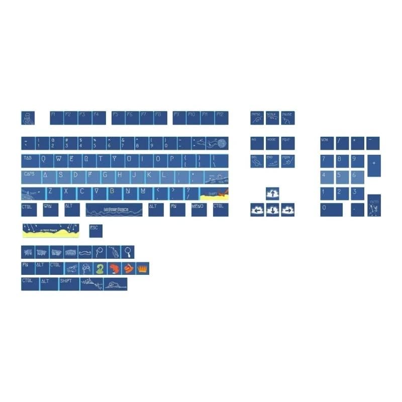 128PBT Thermal Sublimation Profile XDA Swim Cover for Mechanical Keyboards PBT smooth and oil resistant