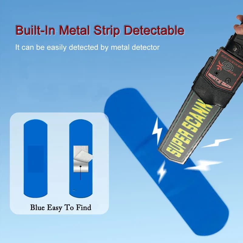 18/100pcs Blu Cerotto Medico Impermeabile Detectable Elastico Ferita Cerotto Adesivo Kit di Primo Soccorso Per Hotel Ristorante Chef